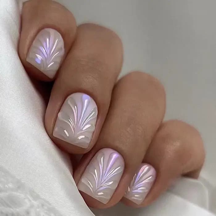 Faux ongles français à tête carrée courte, 24 pièces, strass, Design avec nœud floral, à pression, c