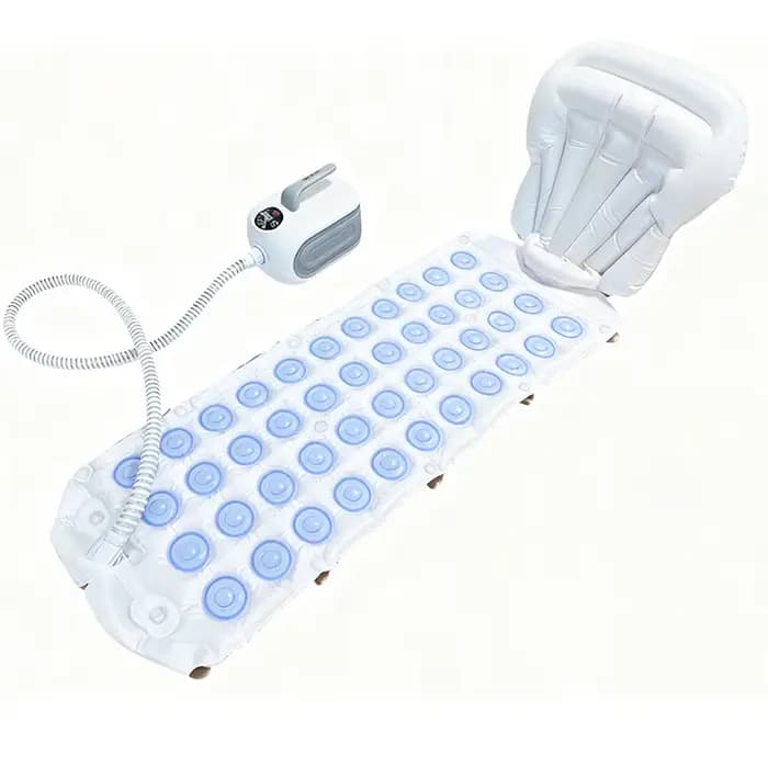 Tapis de massage pour baignoire, bain à bulles, spa beauté avec télécommande et oreiller gonflable,
